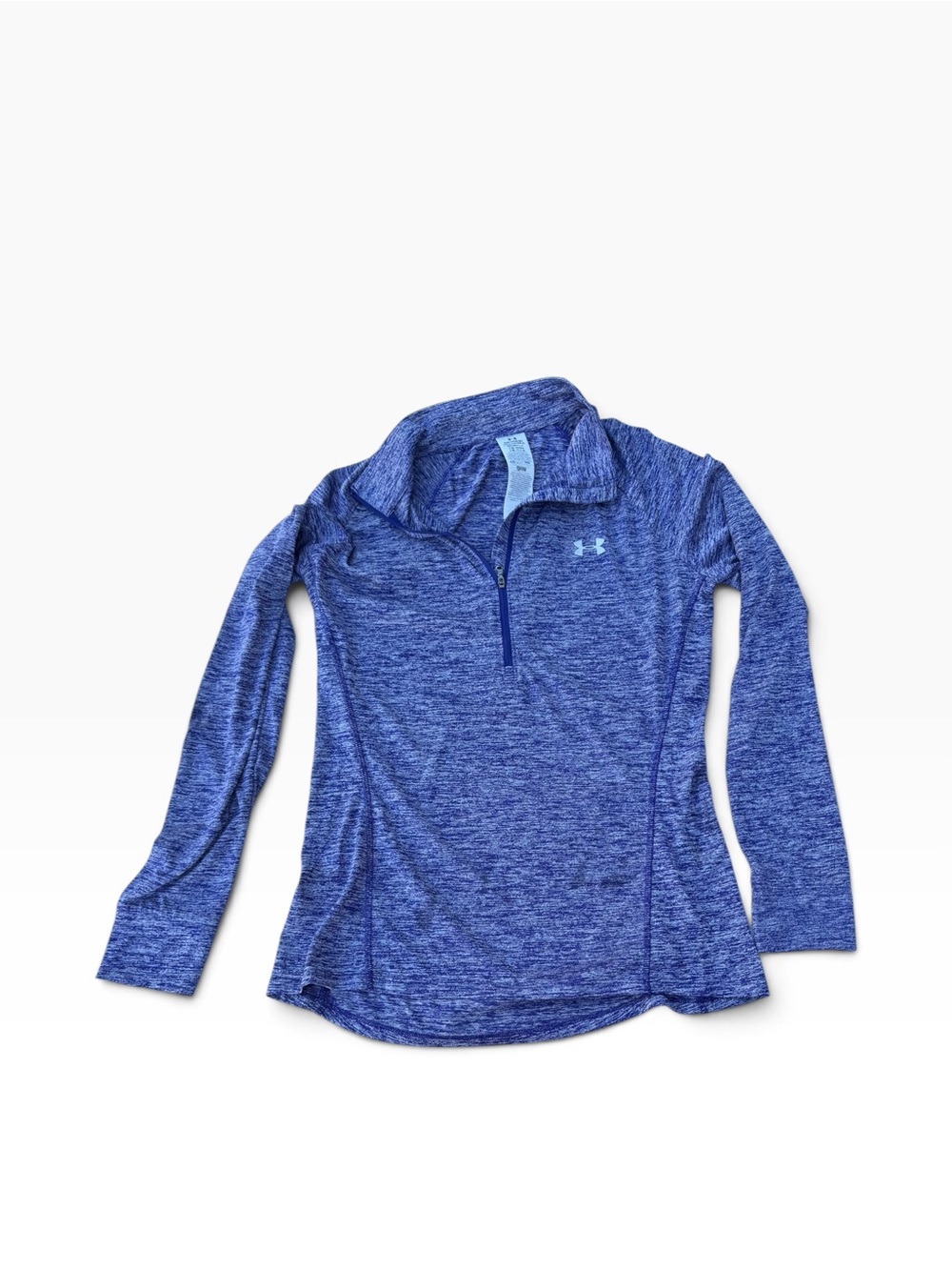 Under Armour Blue Heather Quarter-Zip Performance Pullover